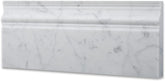 Italian Carrara White Greyish Marble  5x12 Baseboard Floor Wall Tile